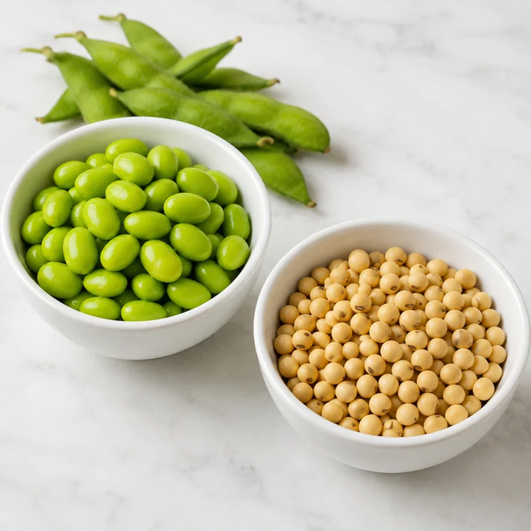 edamame-bean-young-edamame-and-mature-dry-soybeans edamame-bean-young-edamame-and-mature-dry-soybeans