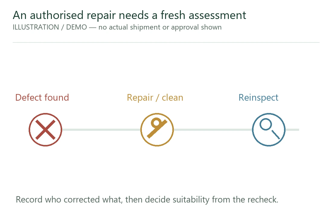 An authorised correction needs a new suitability assessment. An authorised correction needs a new suitability assessment.