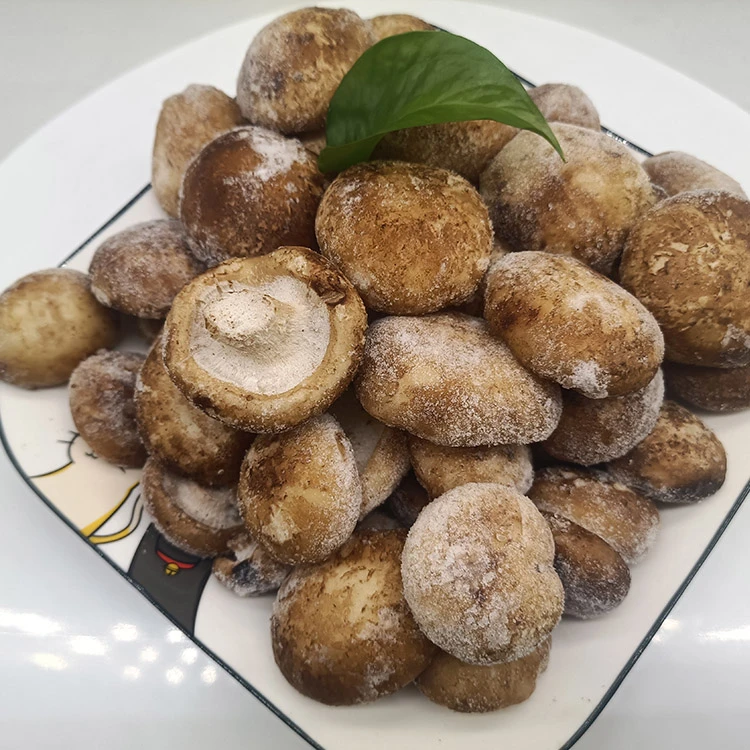 frozen shiitake mushrooms additional product view Fourth shiitake view for color and surface review