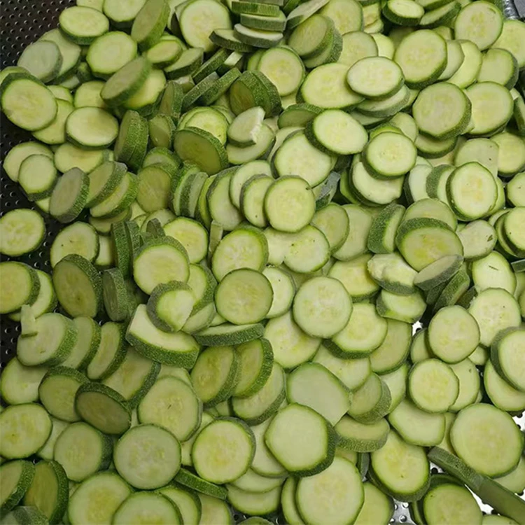 Frozen zucchini view for bakery ingredient discussion