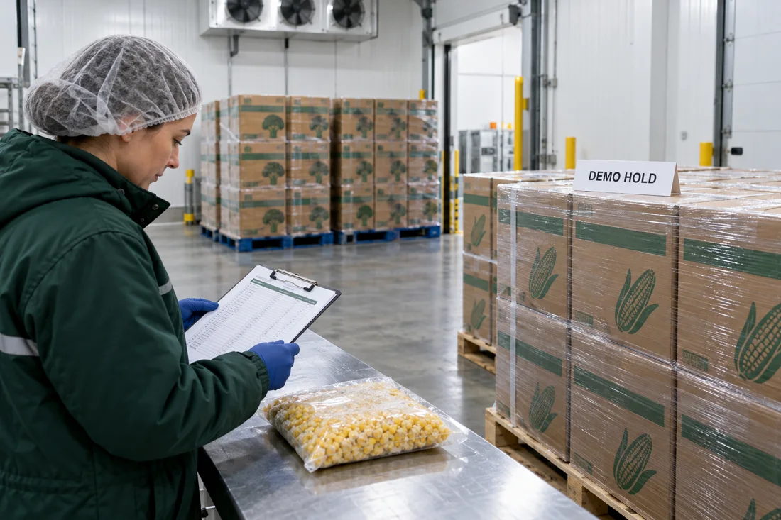 frozen produce held stock review