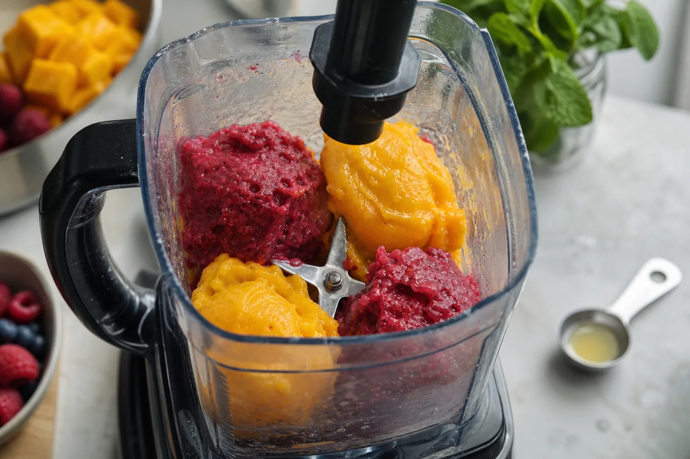 how-to-make-sorbet-with-frozen-fruit-generated-blender how-to-make-sorbet-with-frozen-fruit-generated-blender