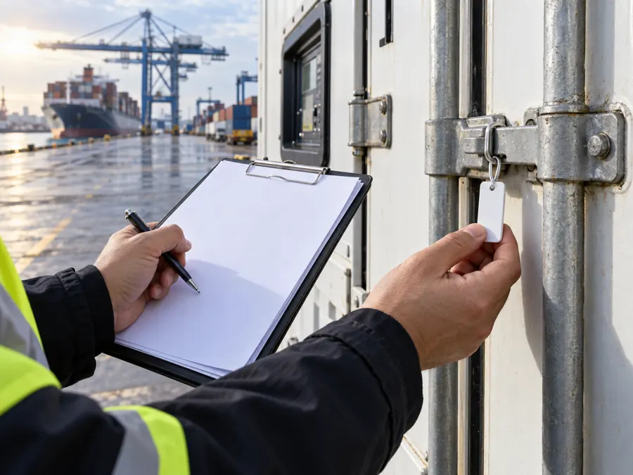 Container seal and shipping documents Container seal and shipping documents