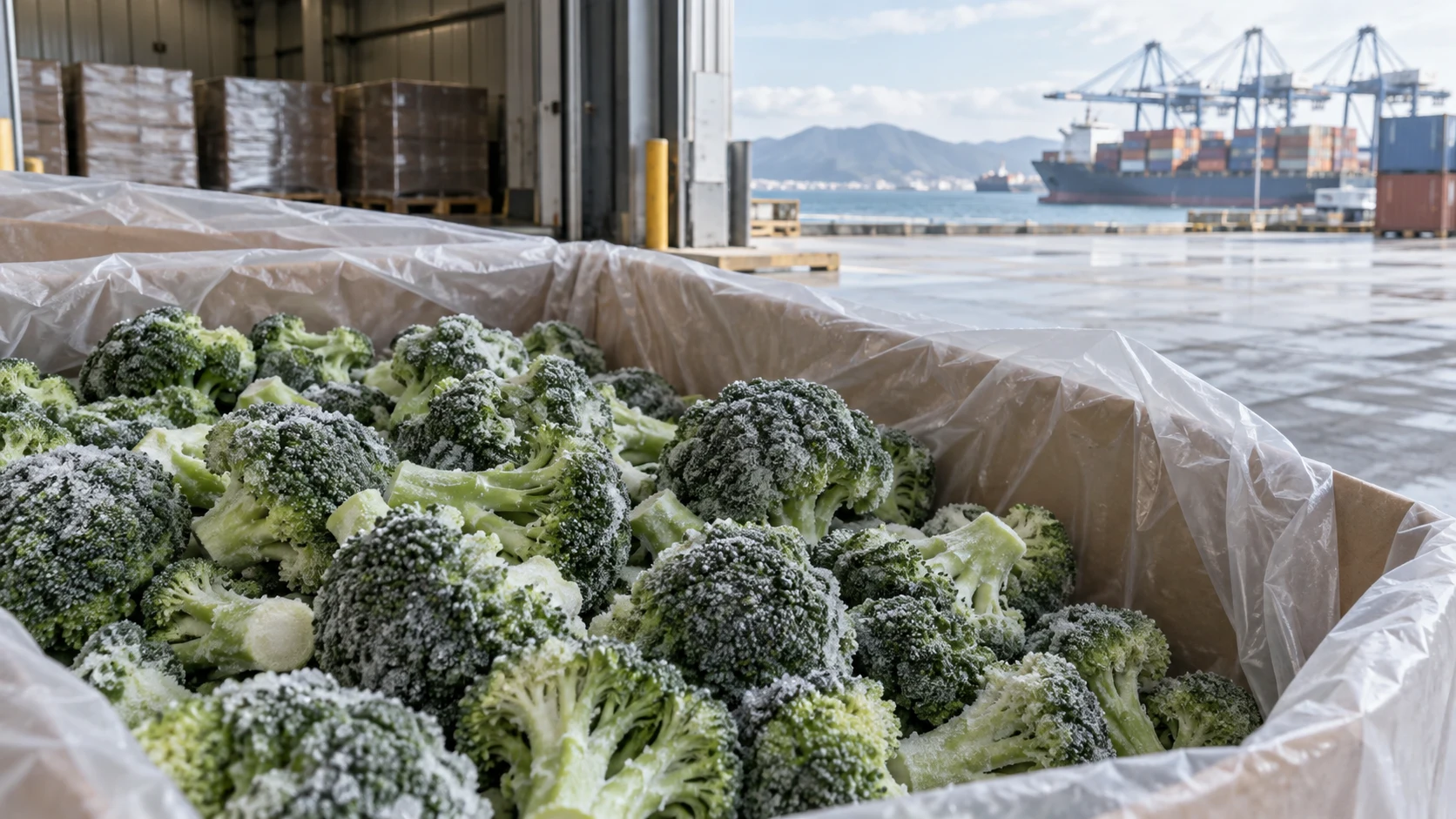 Unbranded frozen broccoli and cold-chain logistics for a Chilean buyer Unbranded frozen broccoli and cold-chain logistics for a Chilean buyer