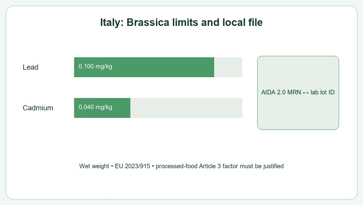 Italy broccoli agree eu safety, labels and a buyer specification for this lot decision relationship Italy broccoli agree eu safety, labels and a buyer specification for this lot decision relationship