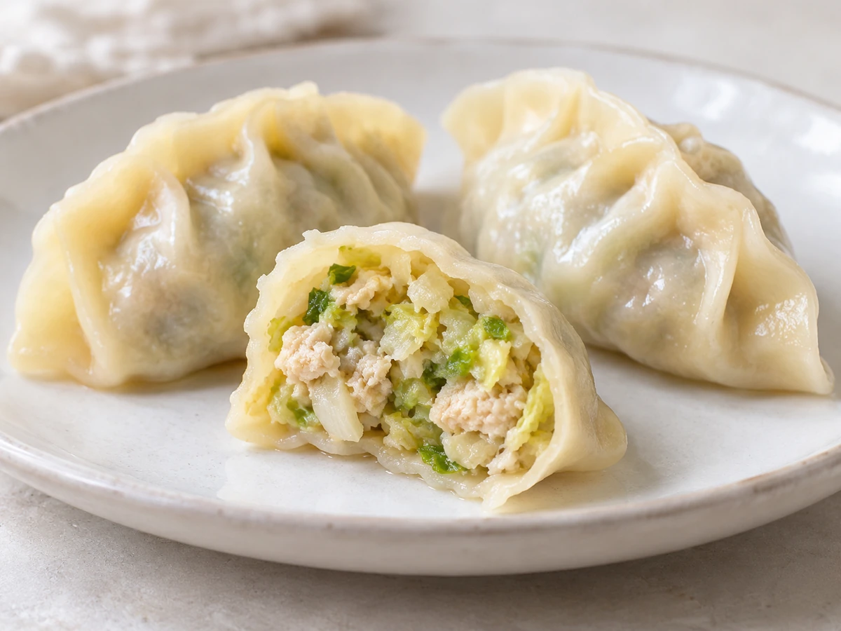Napa Cabbage in Dumpling Fillings: Water Release and Leaf-Rib Balance