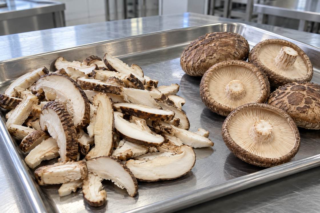 Illustrative slice inspection; the actual lot grade requires measured sampling.