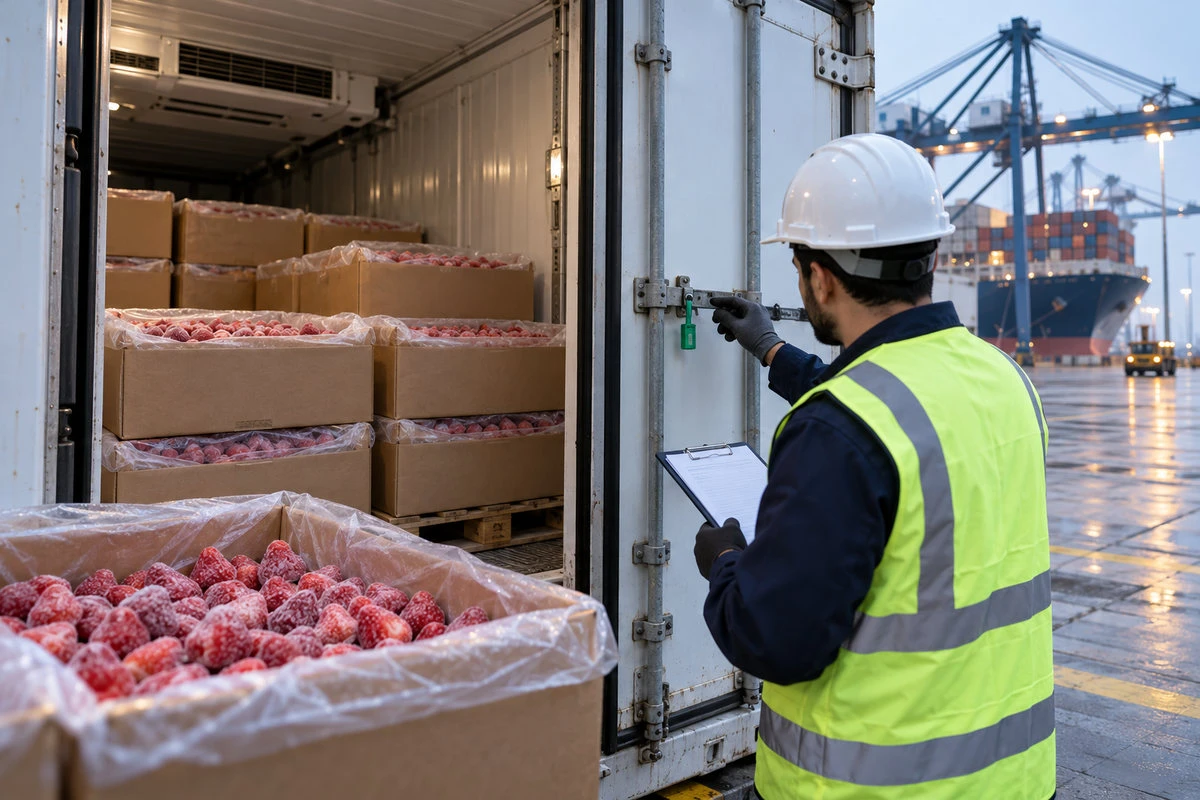 whole frozen strawberries - Build separate Faseh food-clearance and Fasah customs files whole frozen strawberries - Build separate Faseh food-clearance and Fasah customs files
