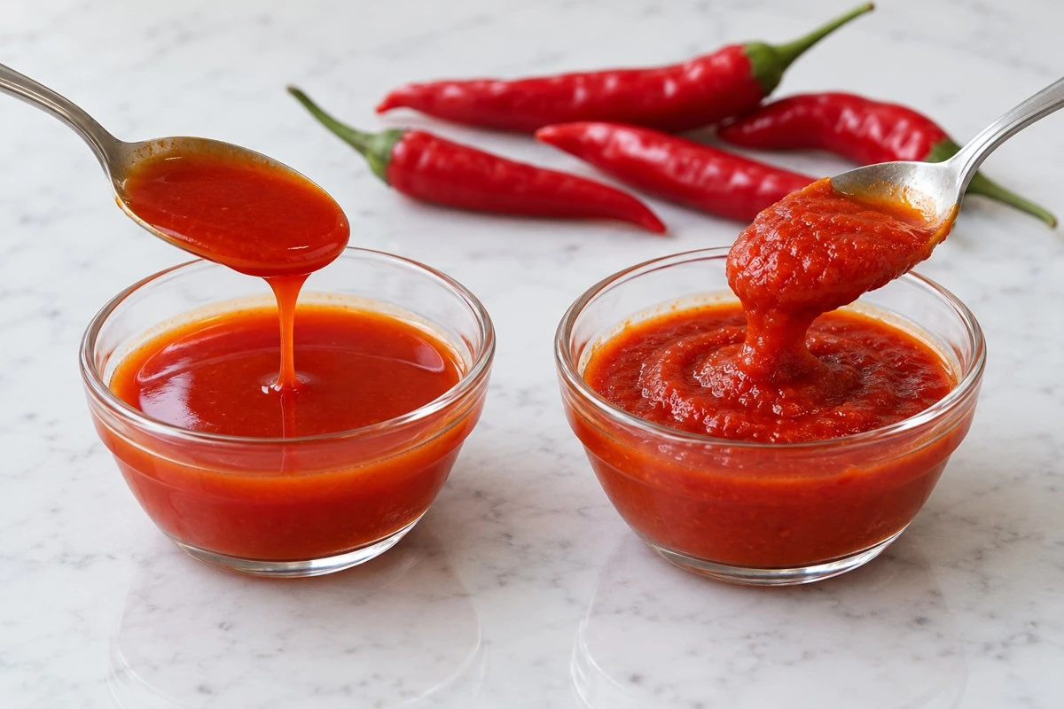 Hot sauce consistency comparison Compare recovery only after the sauces meet the same agreed endpoint.