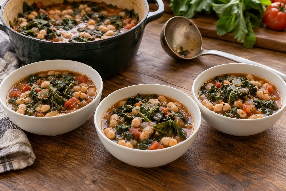 Three ordinary servings with differing whole-leaf distribution
