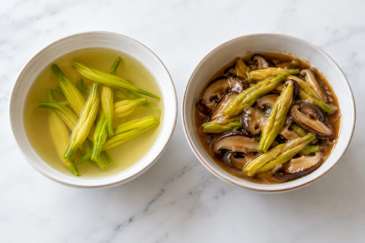Daylily broth and sauce trial