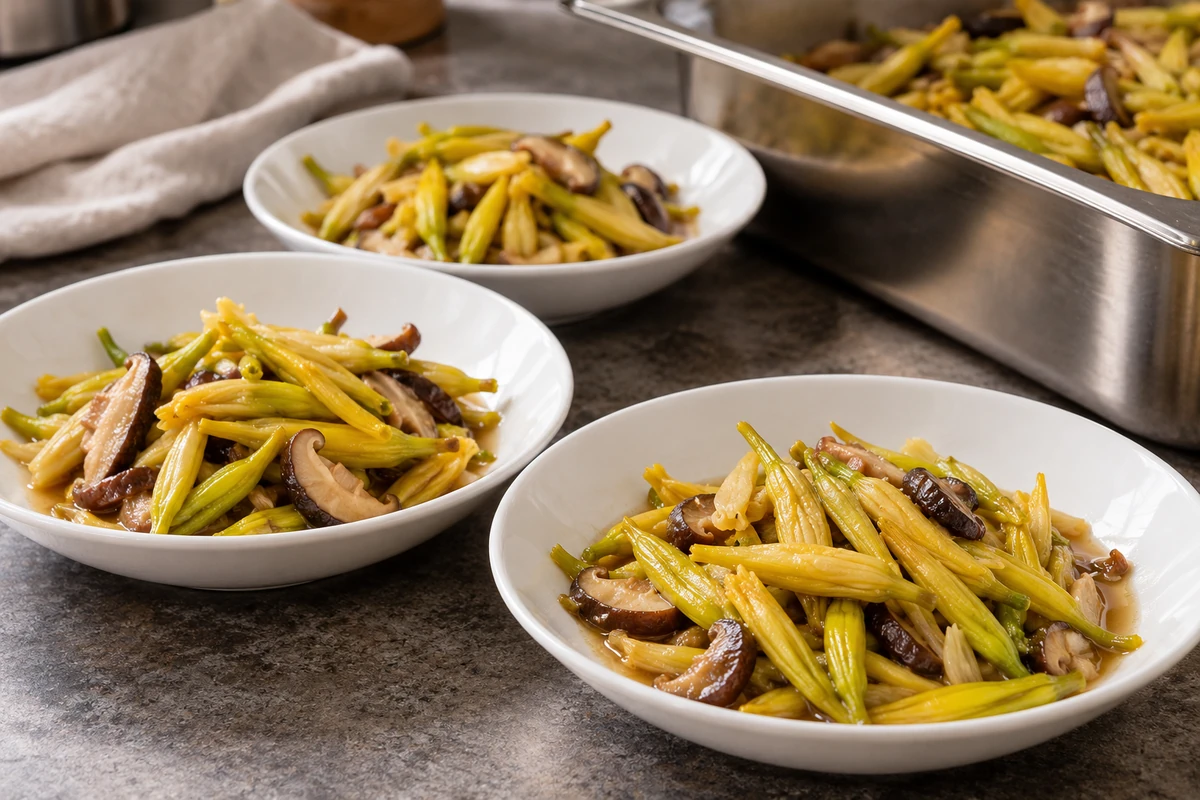 Daylily prepared portions