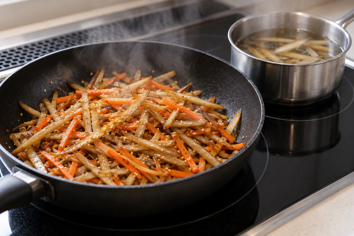 How to Cook Frozen Burdock Strips for Kinpira and Soup