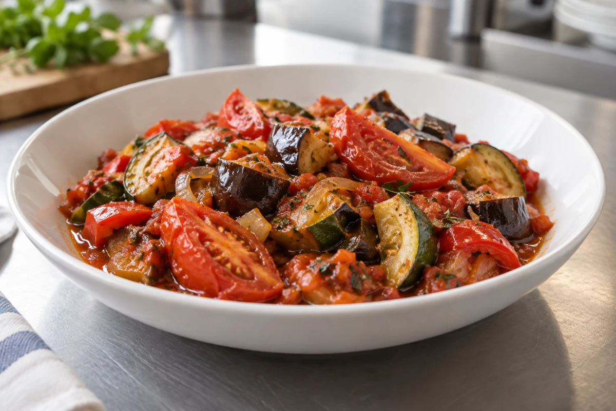 Frozen Tomato Wedges in Ratatouille: Keeping Pieces Intact Through Reheating