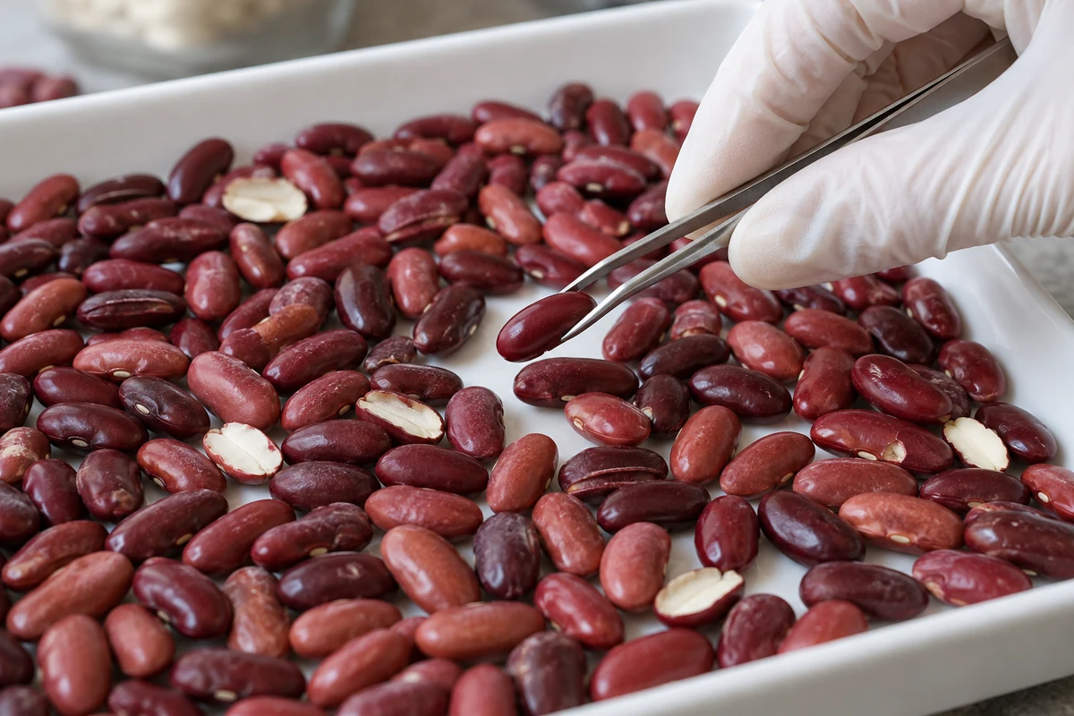 Kidney bean shape, color and split-seed variation Kidney bean shape, color and split-seed variation