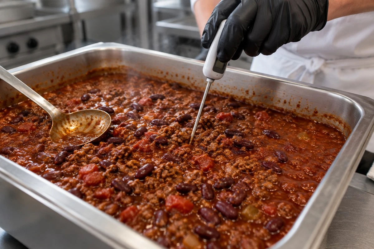 A probe check in the thick central portion forms part of a defined reheating assessment A probe check in the thick central portion forms part of a defined reheating assessment