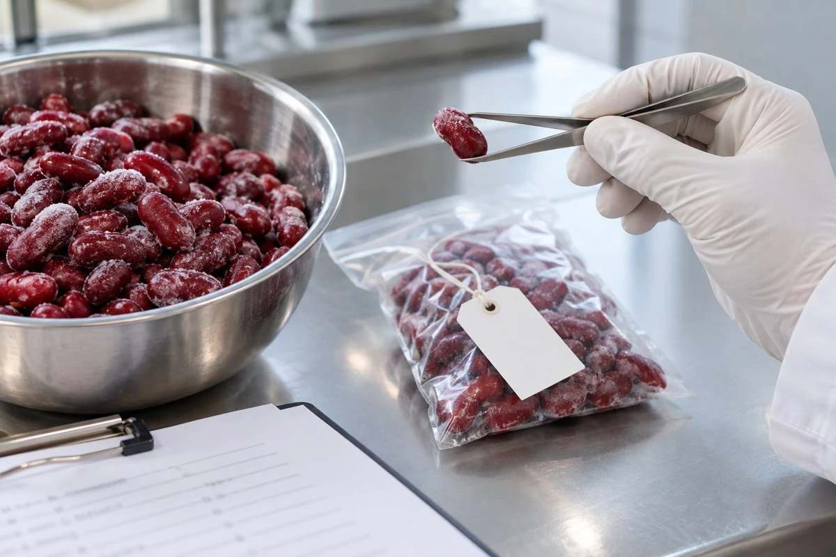 Raw or Cooked Frozen Kidney Beans? Processing Records Buyers Should Check