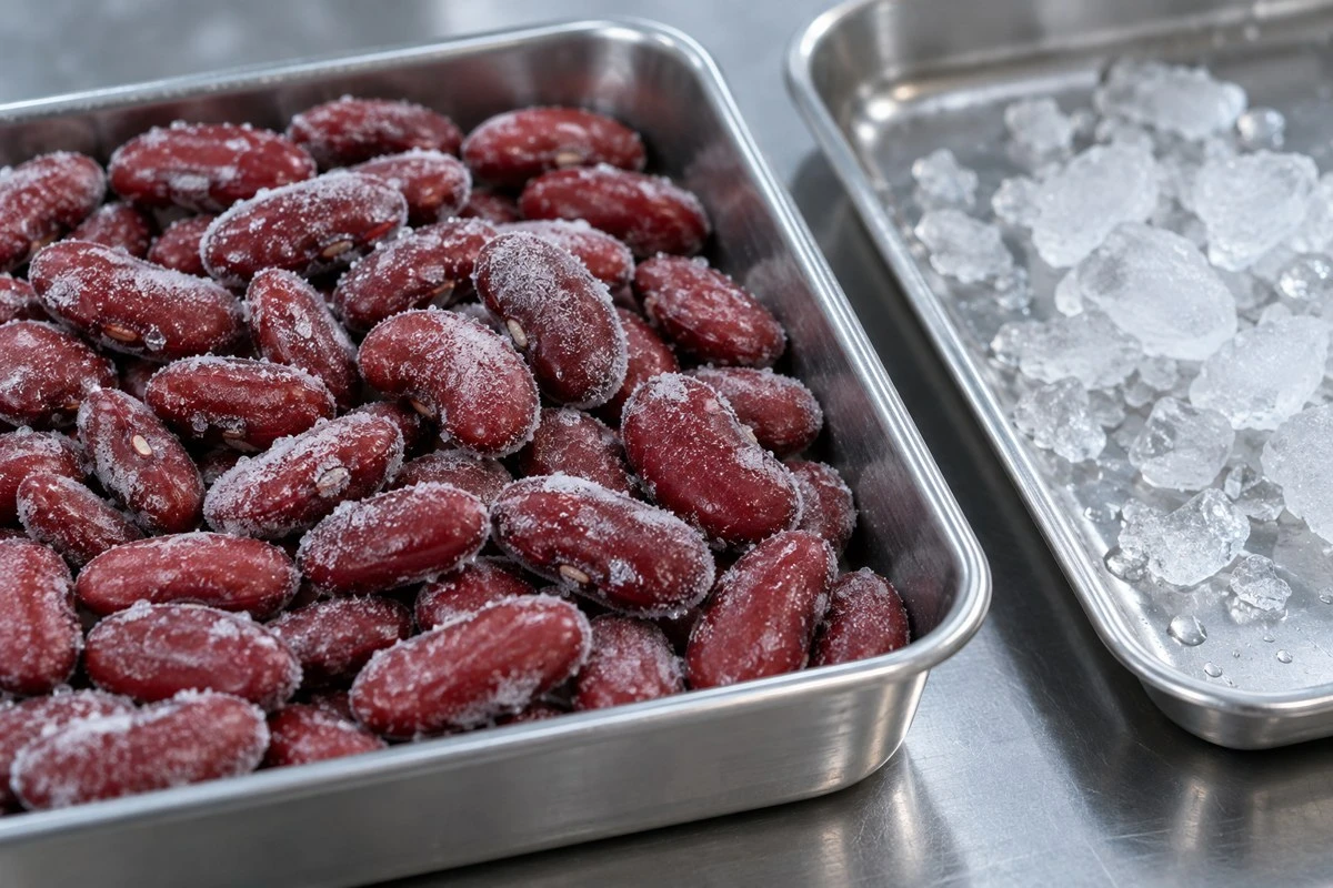 Frosted beans and separate ice illustrate why the received weight basis needs a clear definition Frosted beans and separate ice illustrate why the received weight basis needs a clear definition