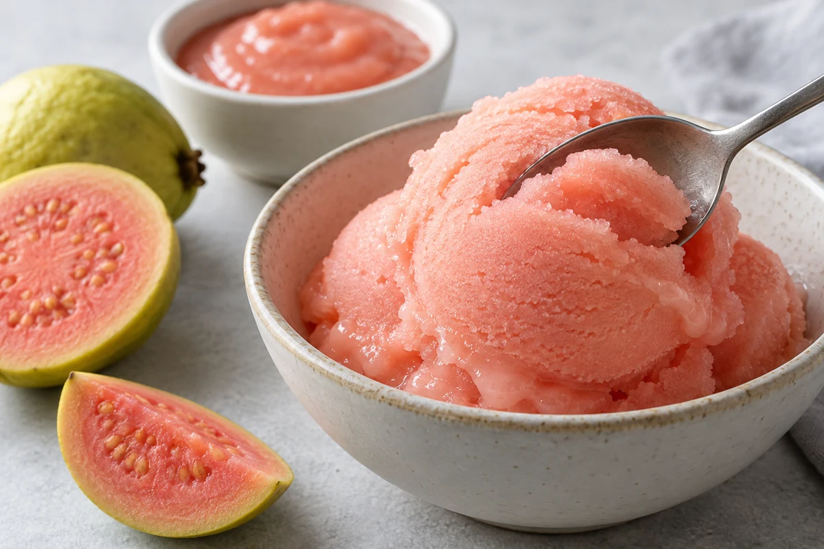 Guava Sorbet from Frozen Pieces: Seed Screening and Frozen Texture