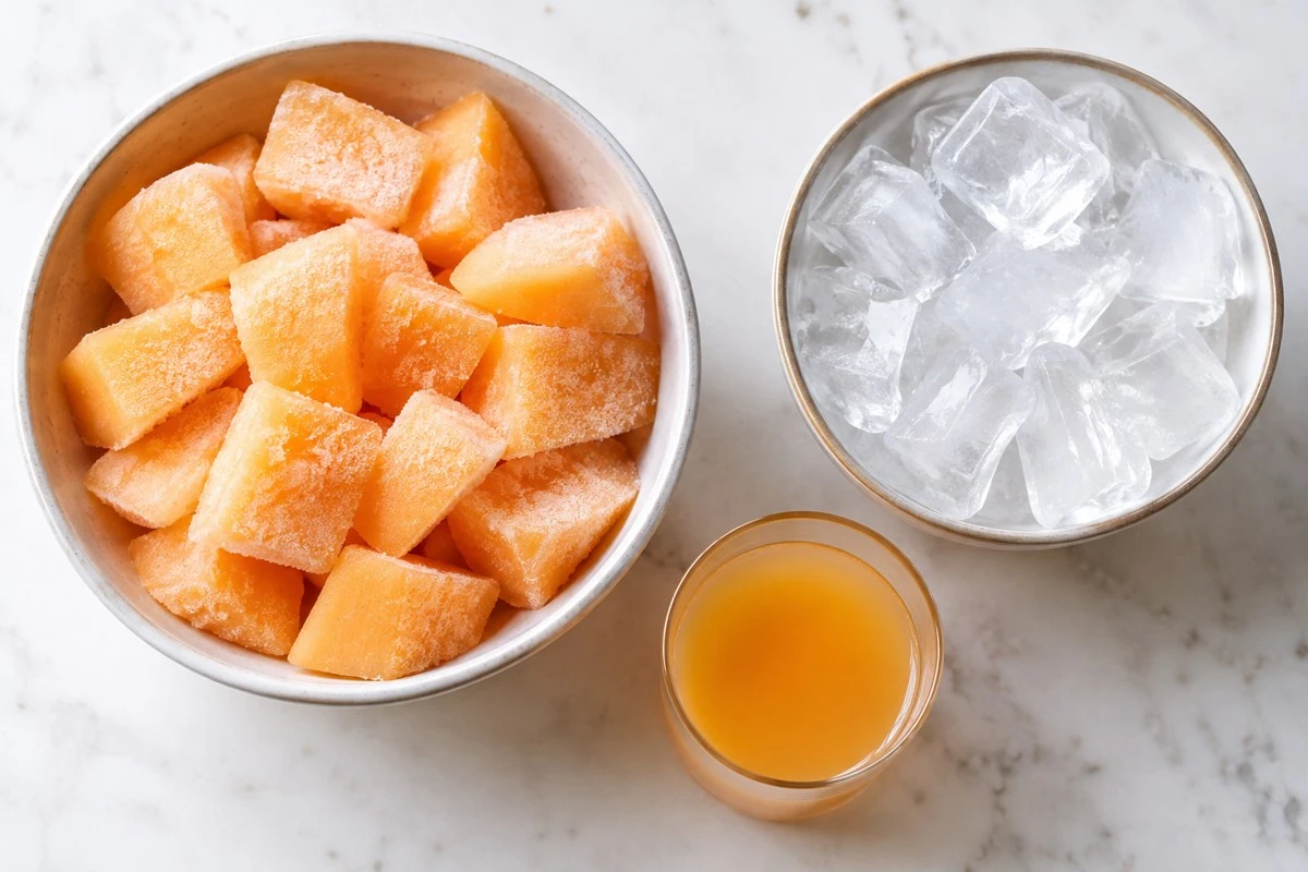 Frozen fruit, plain ice and released fruit liquid make different contributions to the blend Frozen fruit, plain ice and released fruit liquid make different contributions to the blend