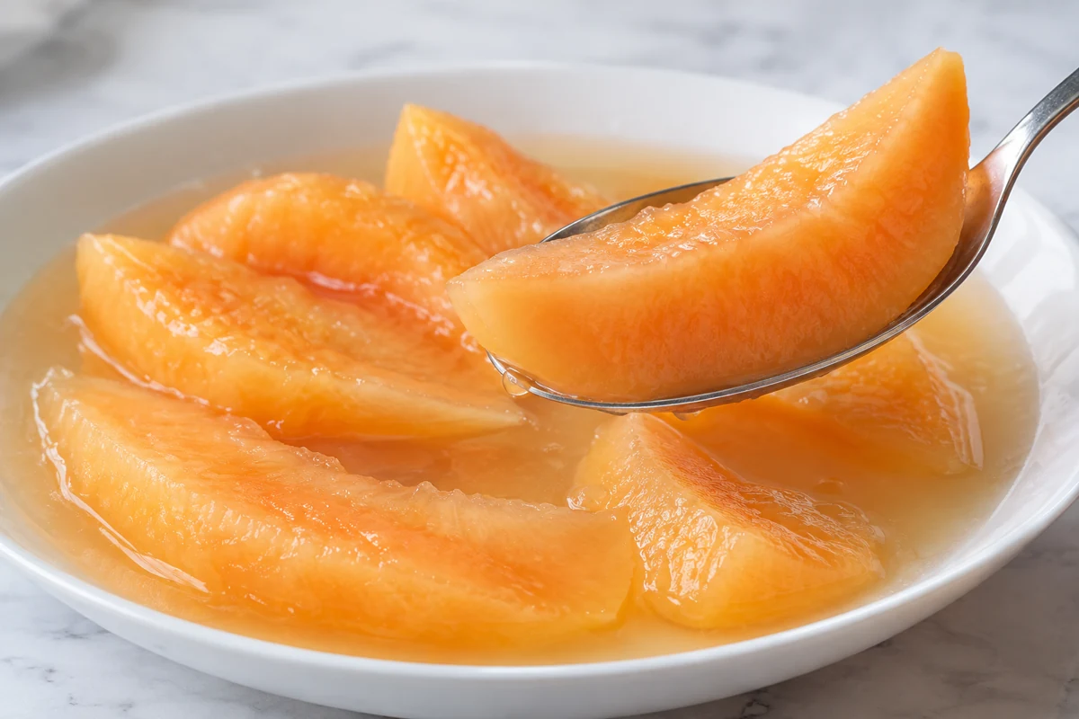 Frozen Hami Melon Wedges in Fruit Preparations: Softening and Portion Yield