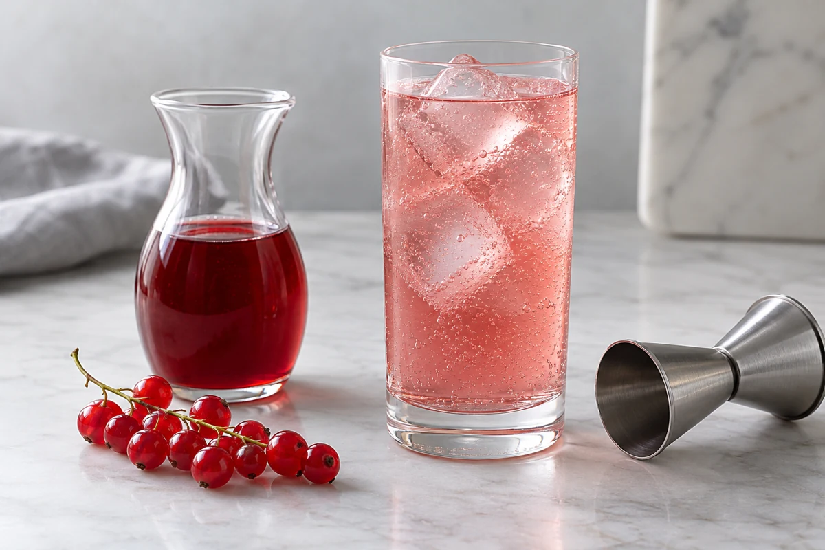 Making Red Currant Syrup and Cordial from Frozen Berries