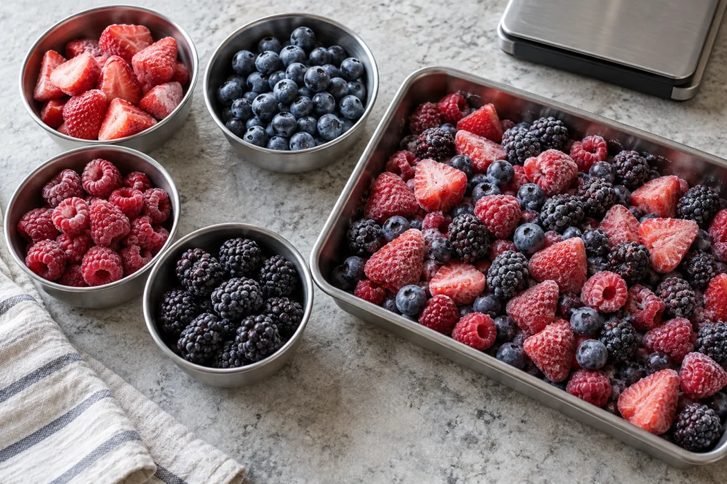 How to Specify a Frozen Berry Blend: Components, Weight Ratios and Substitutions