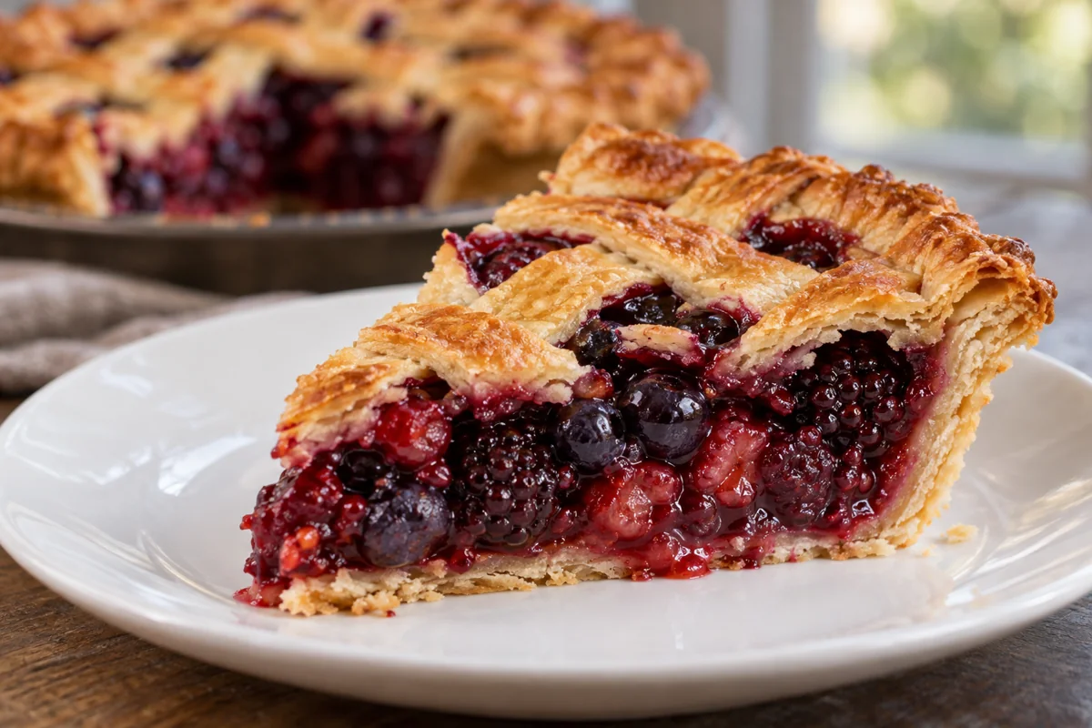 Mixed Berry Pie Filling from Frozen Berries: Juice and Thickening