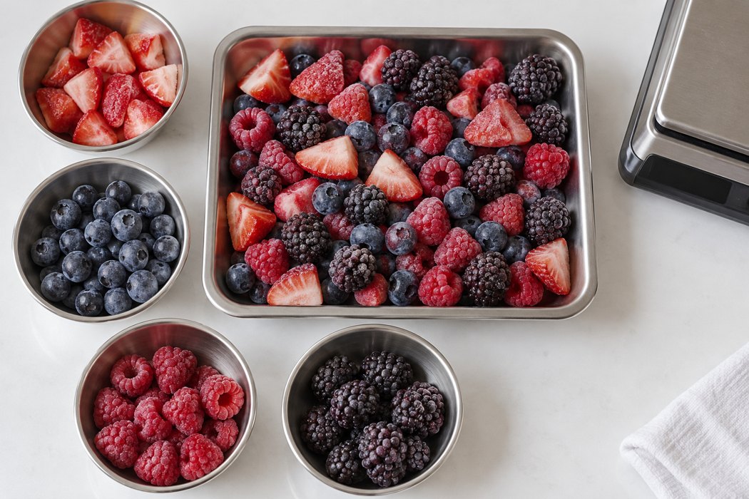 Checking Berry Blend Composition When Fruit Sizes Differ