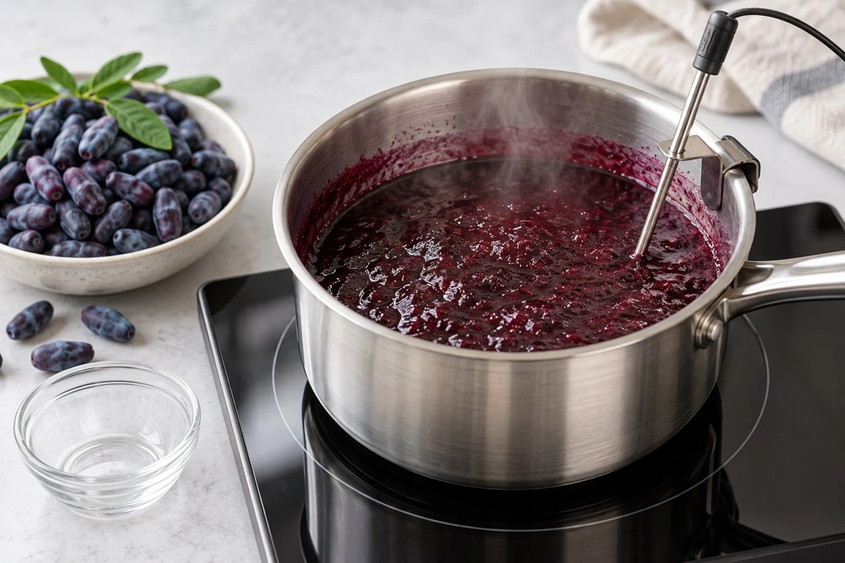 Haskap controlled heating probe Haskap controlled heating probe in an illustrative food preparation scene