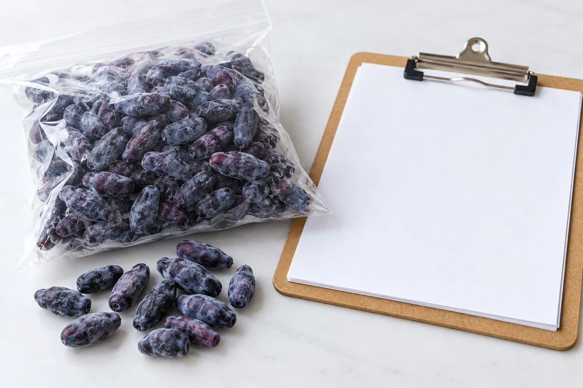 Haskap source record sample Haskap source record sample in an illustrative food preparation scene