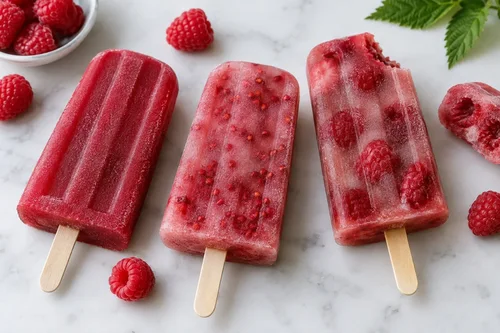 Raspberry Popsicles: Whole Fruit, Crumble or Puree for a Better Frozen Bite