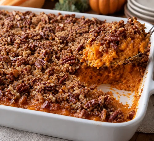 Sweet Potato Casserole Using Frozen Sweet Potatoes: Input Form and Topping Trial
