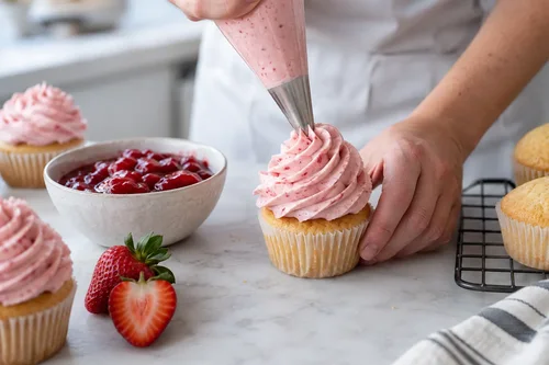Strawberry Frosting from Frozen Berries: Concentrate Before You Whip