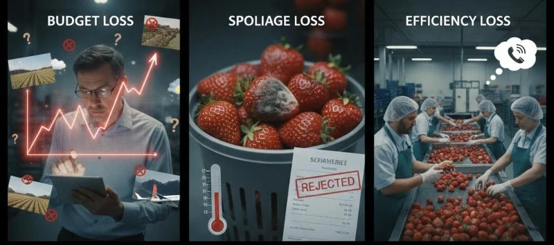Frozen strawberry cost comparison for procurement budget waste and usable kg control Frozen strawberry cost comparison for procurement budget waste and usable kg control