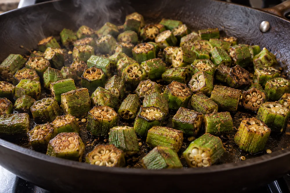 04-hot-skillet-frozen-okra 04-hot-skillet-frozen-okra