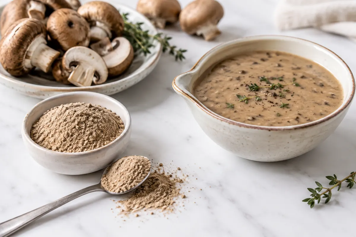 What mushroom powder does in food