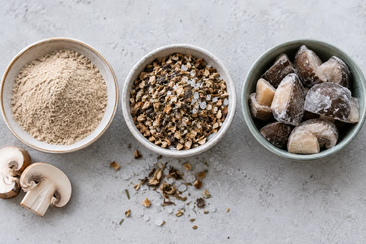 Choose a powder by species and ingredient list