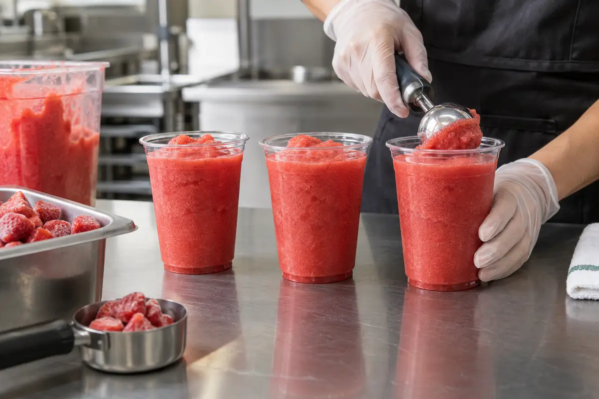 Slush servings.