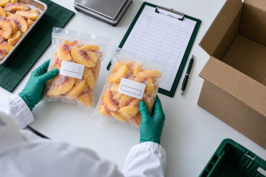 Match frozen fruit lot and shipment paperwork.