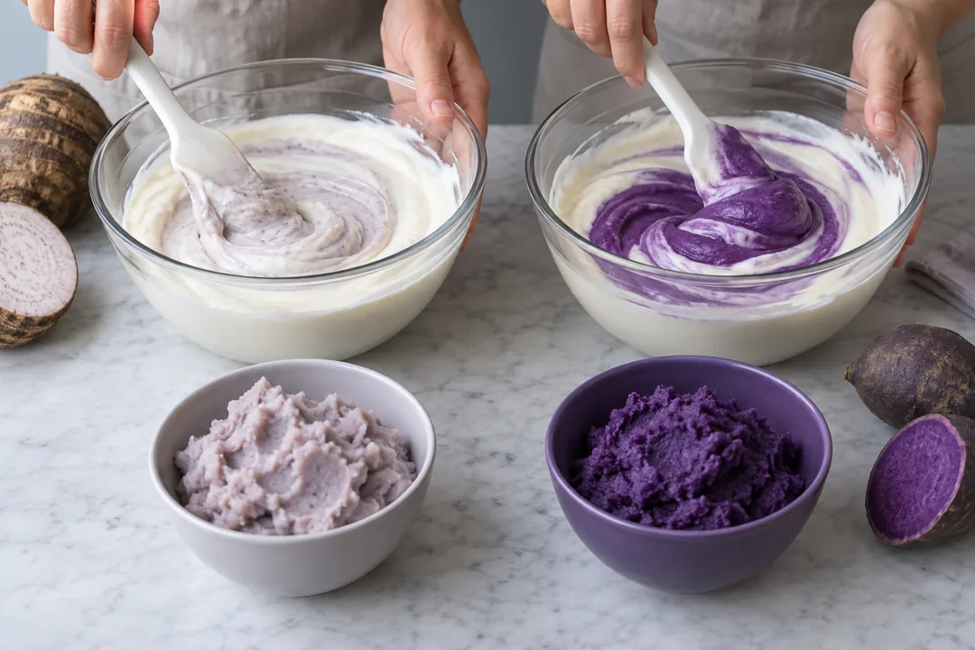 Show how root color changes in one base.
