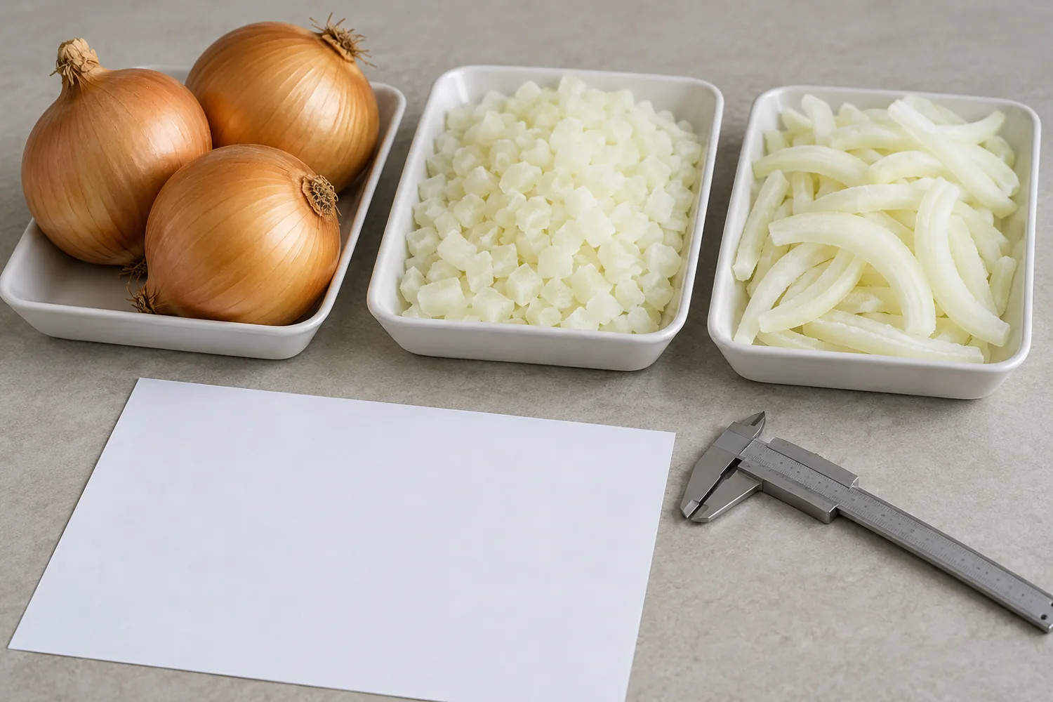 Onion form sampling trays