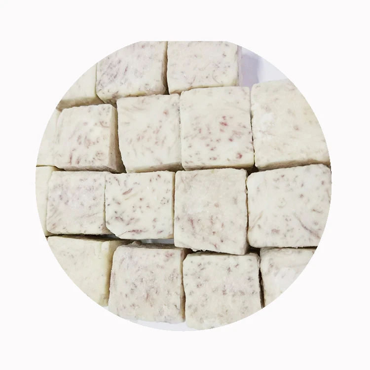 IQF frozen taro cubes for cooking and foodservice use