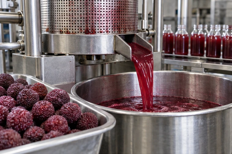 Beverage Base Processing application illustration for Frozen Bayberry