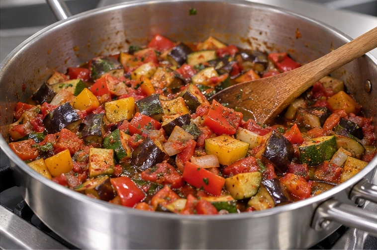 Ratatouille production application illustration for Frozen Eggplant