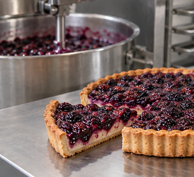 Bakery fillings application illustration for Frozen Mulberry