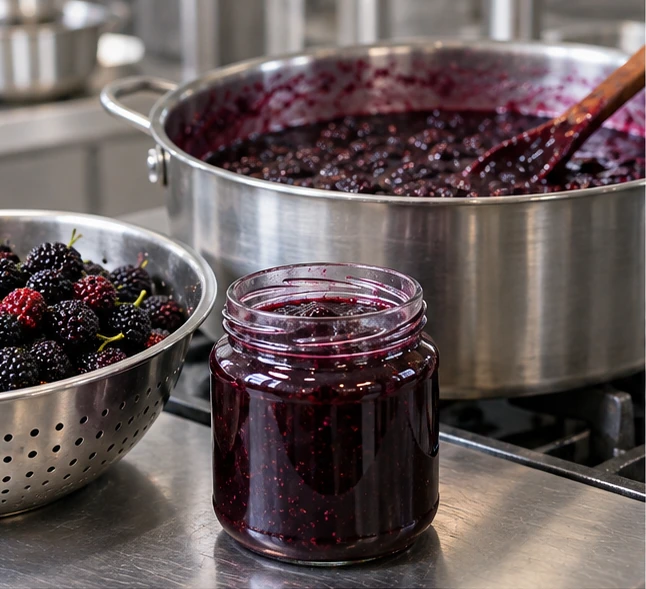 Jam & Fruit Spreads application illustration for Frozen Mulberry