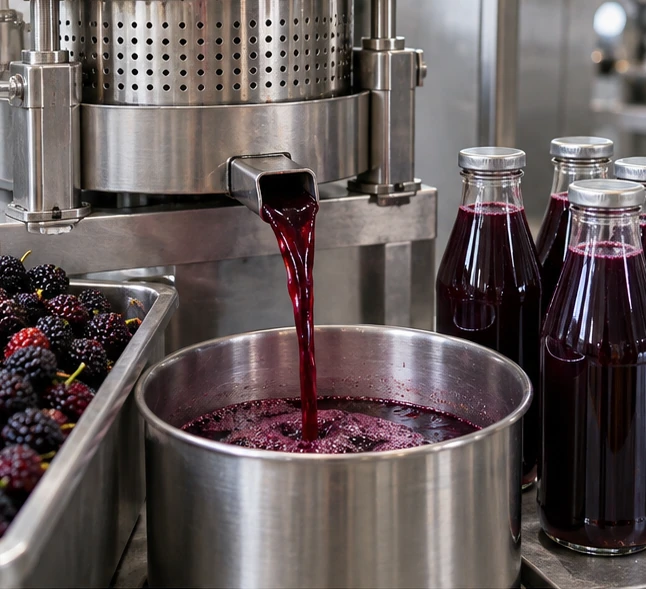 Beverage Base Processing application illustration for Frozen Mulberry