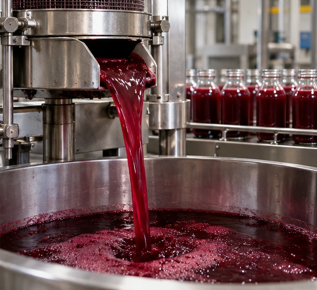 Beverage Base Processing application illustration for Frozen Raspberry