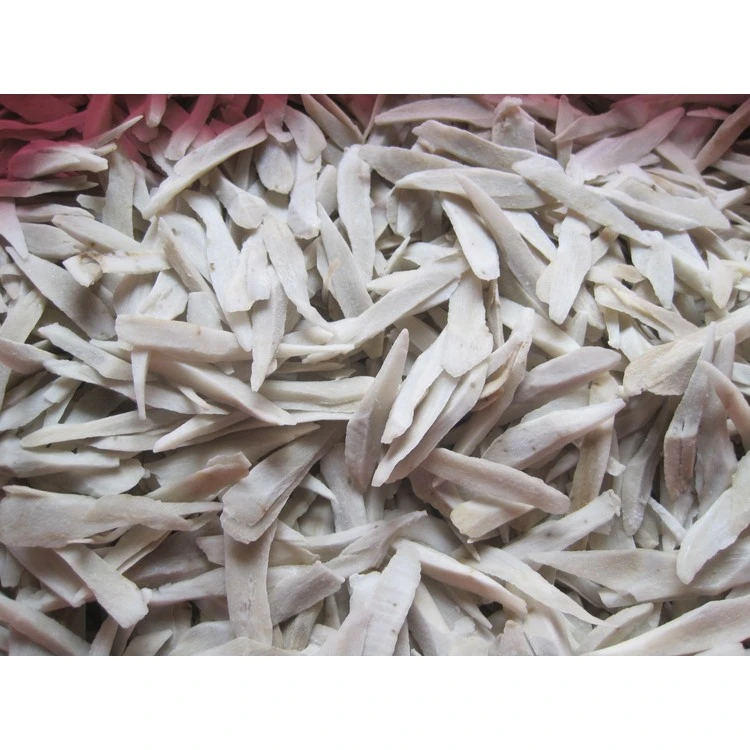 Cut burdock strips in a loose sample